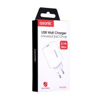 ASONIC AS-X220 2.1A Beyaz Ev Şarj Adaptörü - 1